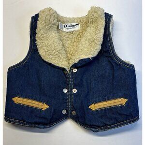 Vintage kids clothes, DiJon Apparel Denim‎ & Sherpa Jean Vest